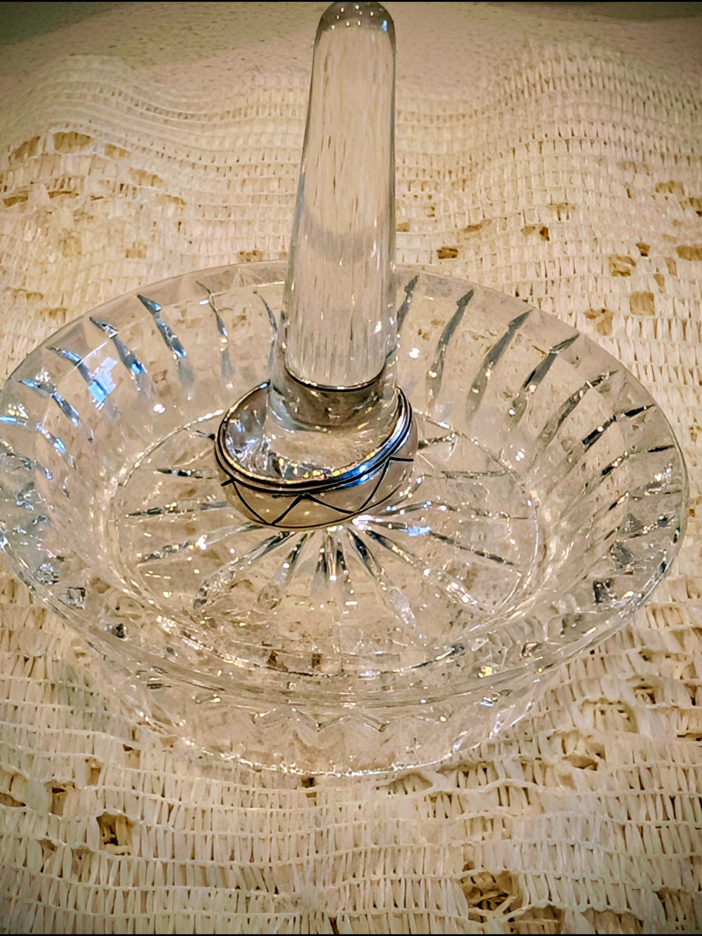 Vintage 925 Sterling Silver Geometric Triangle Band Ring - Thailand